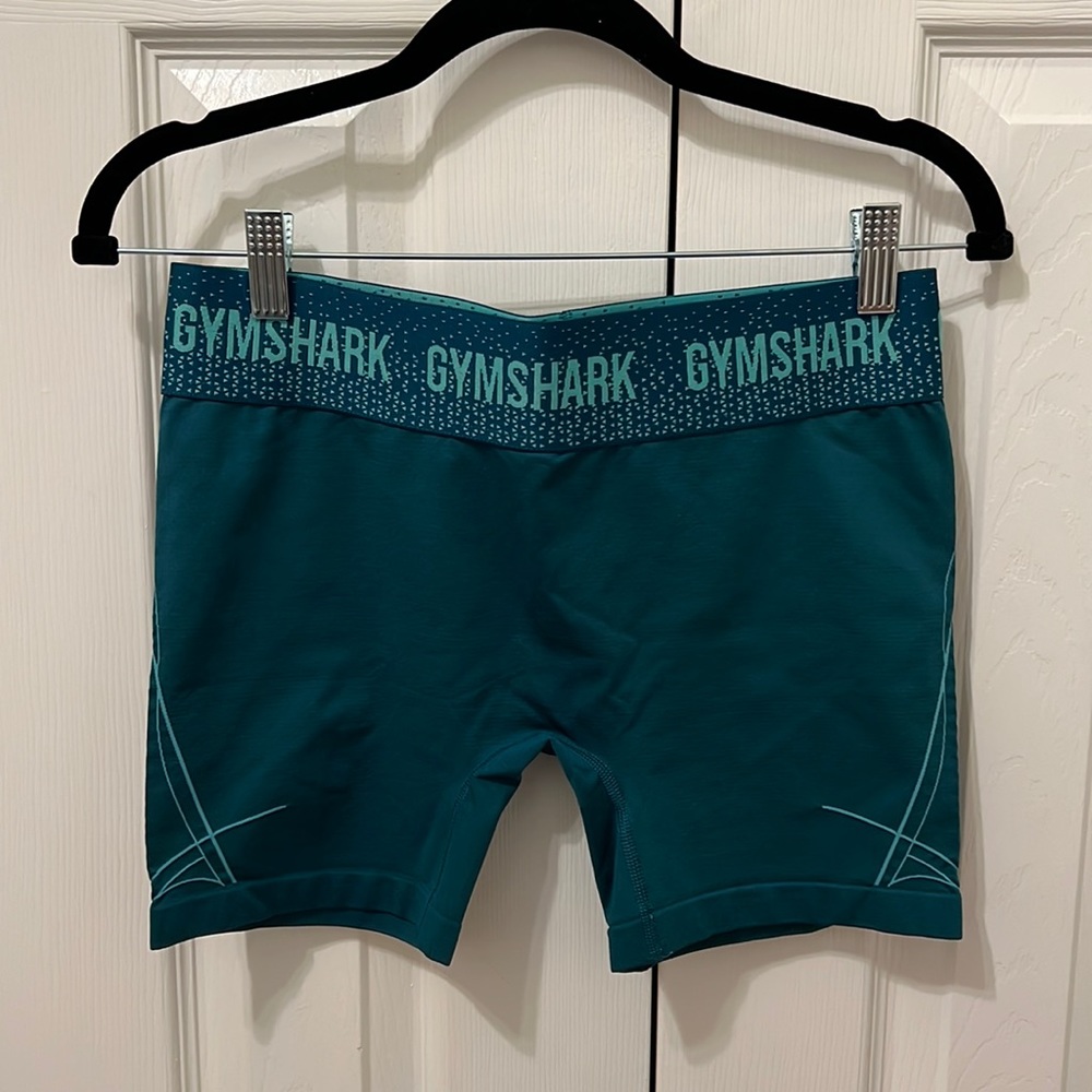 Gymshark Womens L Teal Green Apex Seamless Workout Gym Shorts